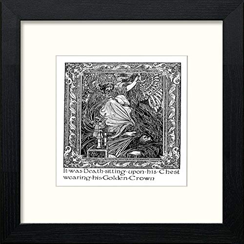 lumartos Vintage Poster Hans Christian Anderson (8) – Black Wood Frame Wall Art – Framed Wall Art Print by Lumartos Premium Home Décor