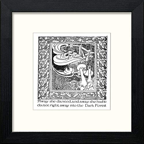 lumartos Vintage Poster Hans Christian Anderson – Black Wood Frame Wall Art – Framed Wall Art Print by Lumartos Premium Home Décor