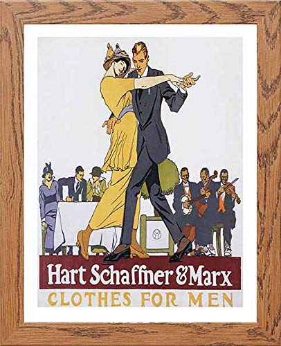 lumartos Vintage Poster Hart Schaffner Marx Clothes For Men Advertising – Wo – Framed Wall Art Print by Lumartos Premium Home Décor
