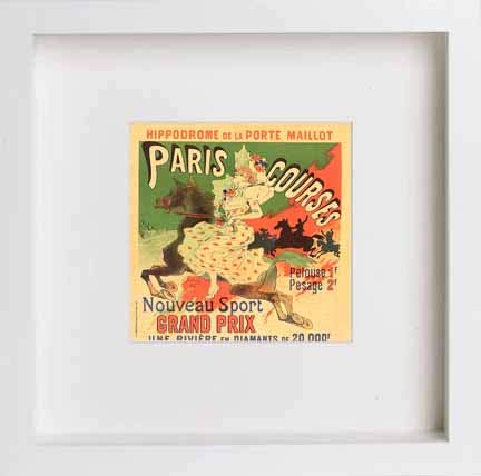 lumartos Vintage Poster Hippodrome De La Porte Maillot Paris Courses – White – Framed Wall Art Print by Lumartos Premium Home Décor
