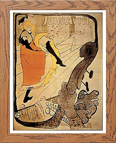 lumartos Vintage Poster Jane Avril – Framed Wall Art Print by Lumartos Premium Home Décor