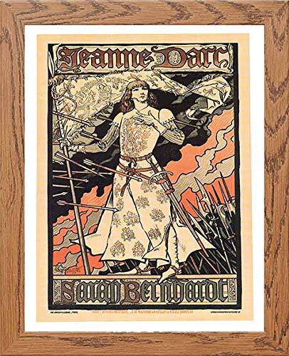 lumartos Vintage Poster Jeanne Darca – Framed Wall Art Print by Lumartos Premium Home Décor
