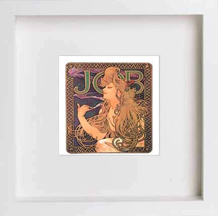 lumartos Vintage Poster Job Square – White Frame Wall Art – Framed Wall Art Print by Lumartos Premium Home Décor