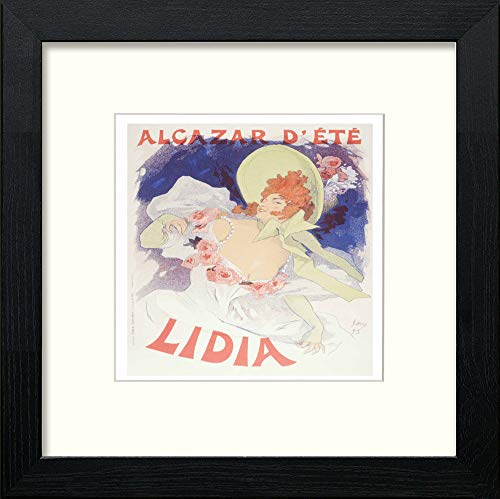 lumartos Vintage Poster Jules Cheret (1) – Black Wood Frame Wall Art – Framed Wall Art Print by Lumartos Premium Home Décor