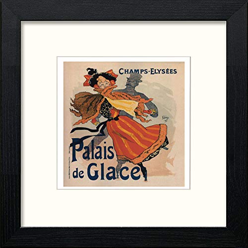lumartos Vintage Poster Jules Cheret (19) – Black Wood Frame Wall Art – Framed Wall Art Print by Lumartos Premium Home Décor