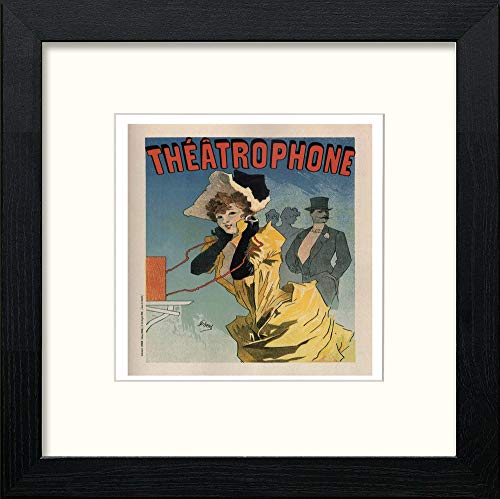 lumartos Vintage Poster Jules Cheret (23) – Black Wood Frame Wall Art – Framed Wall Art Print by Lumartos Premium Home Décor