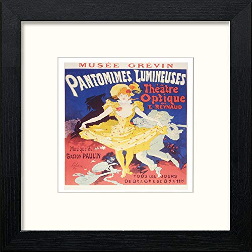 lumartos Vintage Poster Jules Cheret (3) – Black Wood Frame Wall Art – Framed Wall Art Print by Lumartos Premium Home Décor