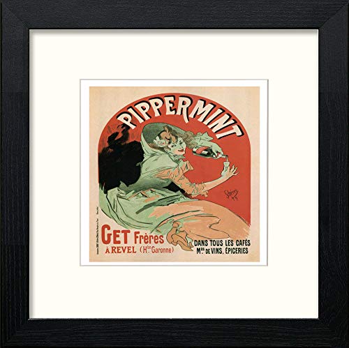 lumartos Vintage Poster Jules Cheret (57) – Black Wood Frame Wall Art – Framed Wall Art Print by Lumartos Premium Home Décor