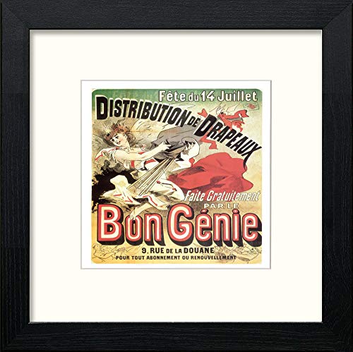 lumartos Vintage Poster Jules Cheret (7) – Black Wood Frame Wall Art – Framed Wall Art Print by Lumartos Premium Home Décor