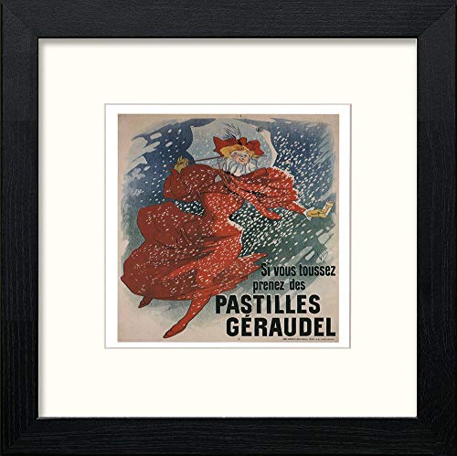 lumartos Vintage Poster Jules Cheret (9) – Black Wood Frame Wall Art – Framed Wall Art Print by Lumartos Premium Home Décor