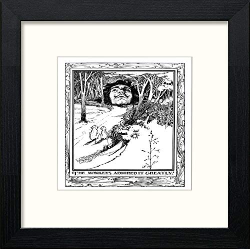 lumartos Vintage Poster King Long Beard (4) – Black Wood Frame Wall Art – Framed Wall Art Print by Lumartos Premium Home Décor