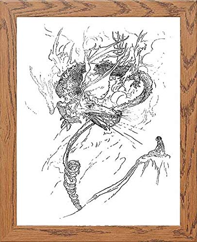 lumartos Vintage Poster King Oberon – Framed Wall Art Print by Lumartos Premium Home Décor