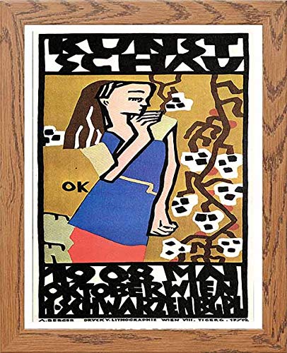lumartos Vintage Poster Kunstschau Wien 1908 Postera – Framed Wall Art Print by Lumartos Premium Home Décor