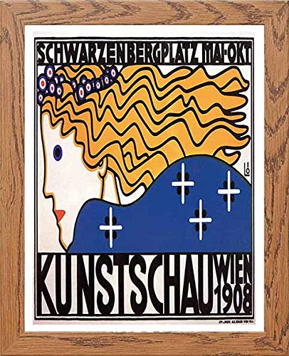 lumartos Vintage Poster Kunstschau Wien 1908 Posterb – Framed Wall Art Print by Lumartos Premium Home Décor