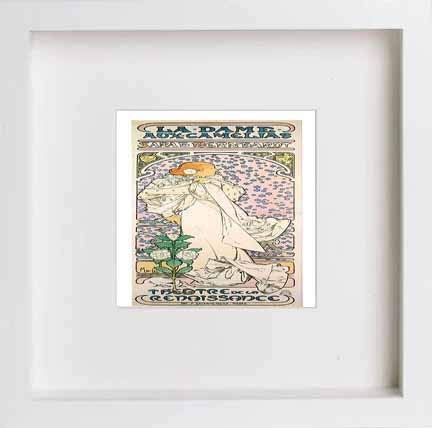 lumartos Vintage Poster La Dame Aux Camelias Sarah Bernhardt – White Frame W – Framed Wall Art Print by Lumartos Premium Home Décor