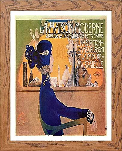 lumartos Vintage Poster La Maison Moderne – Framed Wall Art Print by Lumartos Premium Home Décor