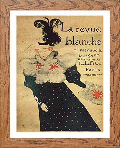 lumartos Vintage Poster La Revue Blancheb – Framed Wall Art Print by Lumartos Premium Home Décor