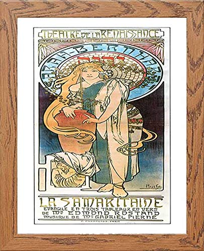 lumartos Vintage Poster La Samaritaine Theatre De La Renaissance – Wood Fram – Framed Wall Art Print by Lumartos Premium Home Décor