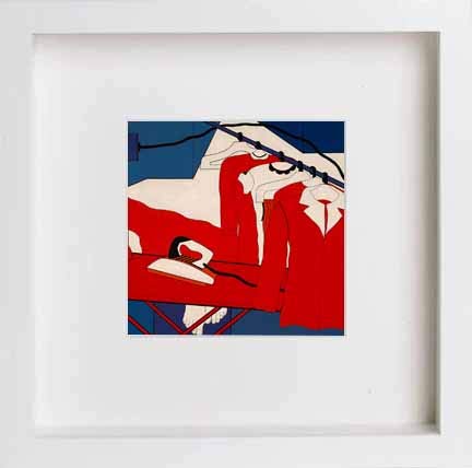 lumartos Vintage Poster Laundry – White Frame Wall Art – Framed Wall Art Print by Lumartos Premium Home Décor