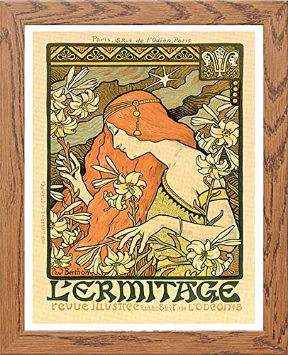 lumartos Vintage Poster Lermitage Revue Illustree – Framed Wall Art Print by Lumartos Premium Home Décor