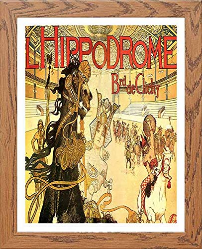 lumartos Vintage Poster Lhippodrome Boulevard De Clichy – Framed Wall Art Print by Lumartos Premium Home Décor