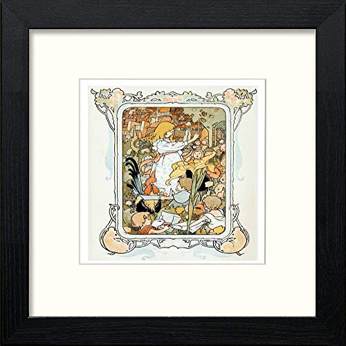 lumartos Vintage Poster Liliput Lyrics (2) – Black Wood Frame Wall Art – Framed Wall Art Print by Lumartos Premium Home Décor