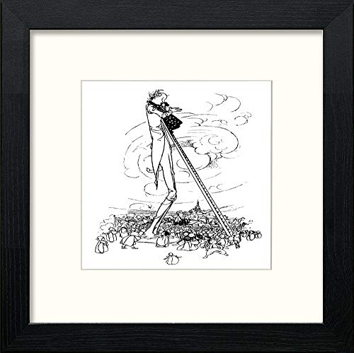 lumartos Vintage Poster Liliput Lyrics (9) – Black Wood Frame Wall Art – Framed Wall Art Print by Lumartos Premium Home Décor