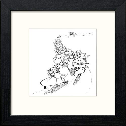 lumartos Vintage Poster Liliput Lyrics – Black Wood Frame Wall Art – Framed Wall Art Print by Lumartos Premium Home Décor