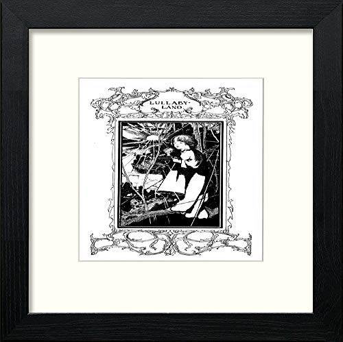 lumartos Vintage Poster Lullaby Land (2) – Black Wood Frame Wall Art – Framed Wall Art Print by Lumartos Premium Home Décor