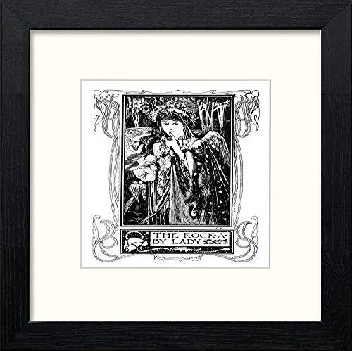 lumartos Vintage Poster Lullaby Land (3) – Black Wood Frame Wall Art – Framed Wall Art Print by Lumartos Premium Home Décor