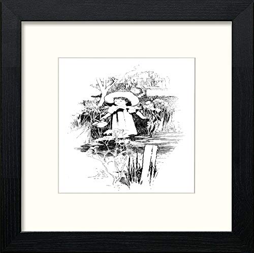 lumartos Vintage Poster Lullaby Land (6) – Black Wood Frame Wall Art – Framed Wall Art Print by Lumartos Premium Home Décor