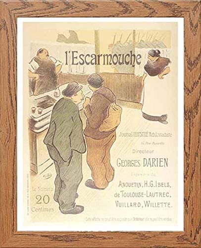 lumartos Vintage Poster Maf006 L'escarmouche Henri Gabriel Ibels – Framed Wall Art Print by Lumartos Premium Home Décor