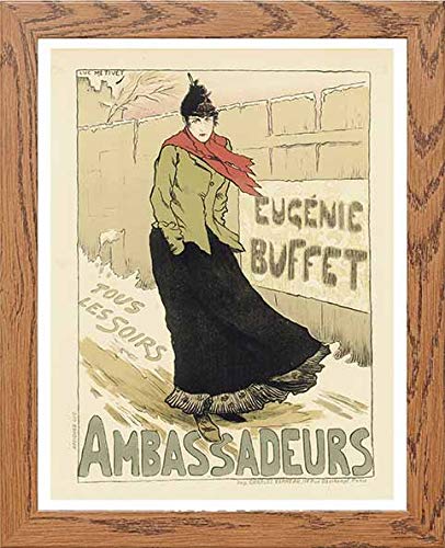 lumartos Vintage Poster Maf022 Ambassadeurs Lucien Metivet – Wood Frame Wall – Framed Wall Art Print by Lumartos Premium Home Décor