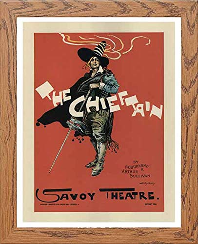 lumartos Vintage Poster Maf048 The Chieftan Dudley Hardy – Framed Wall Art Print by Lumartos Premium Home Décor