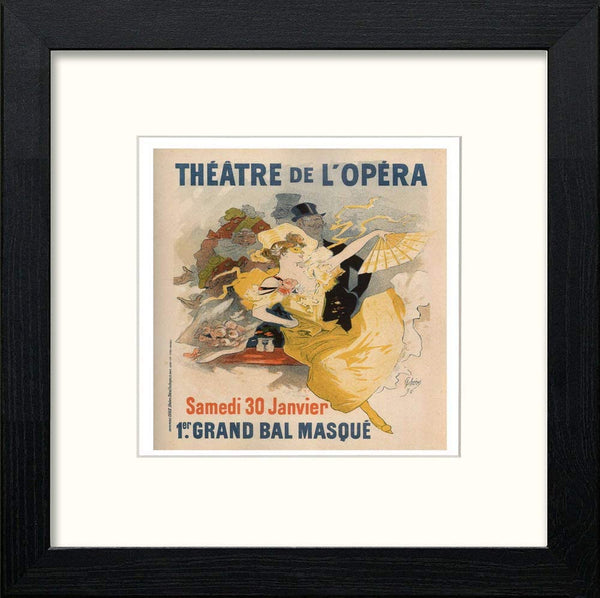 lumartos Vintage Poster Maf057 Theatre De L'opera Jules Cheret – White Frame – Framed Wall Art Print by Lumartos Premium Home Décor