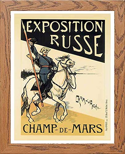 lumartos Vintage Poster Maf070 Exposition Russe Caran D'ache – Wood Frame Wa – Framed Wall Art Print by Lumartos Premium Home Décor