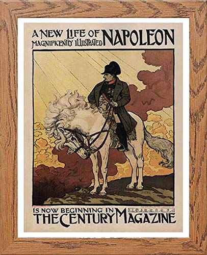 lumartos Vintage Poster Maf126 The Century Magazine Napoleon Eugene Grasset – Framed Wall Art Print by Lumartos Premium Home Décor