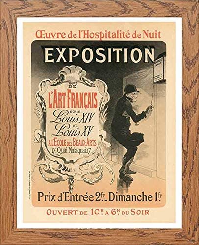 lumartos Vintage Poster Maf137 L'art Francais Jules Cheret – Wood Frame Wall – Framed Wall Art Print by Lumartos Premium Home Décor