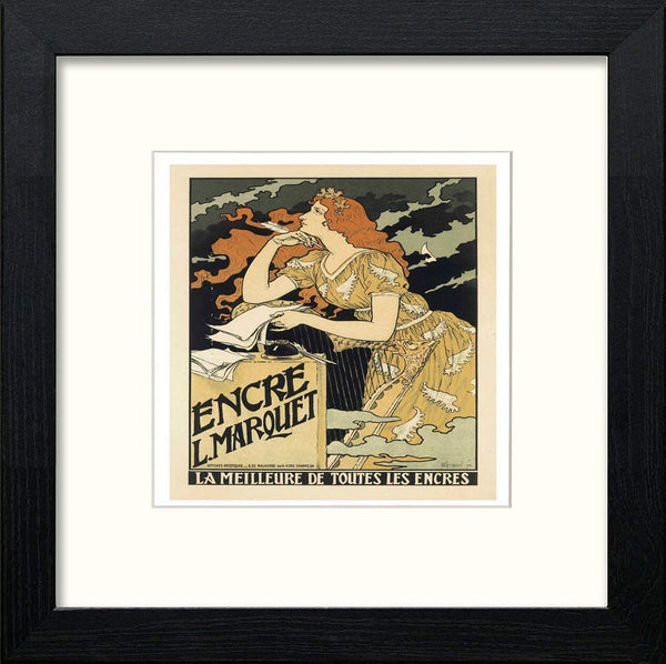 lumartos Vintage Poster Maf158 Encre L Marquet Eugene Grasset – White Frame – Framed Wall Art Print by Lumartos Premium Home Décor