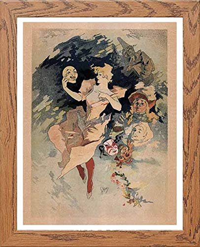 lumartos Vintage Poster Maf205 Jules Cheret – Framed Wall Art Print by Lumartos Premium Home Décor