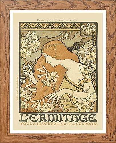 lumartos Vintage Poster Maf227 L'ermitage Paul Berthon – Framed Wall Art Print by Lumartos Premium Home Décor
