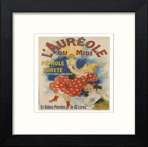 lumartos Vintage Poster Maf233 L'aureole Du Midi Jules Cheret – White Frame – Framed Wall Art Print by Lumartos Premium Home Décor