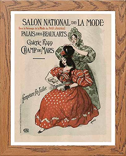 lumartos Vintage Poster Maf235 Salon National De La Mode Roedel – Wood Frame – Framed Wall Art Print by Lumartos Premium Home Décor