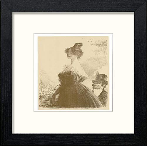 lumartos Vintage Poster Maf255 Bonus O Charles Leandre – Black Wood Frame Wa – Framed Wall Art Print by Lumartos Premium Home Décor