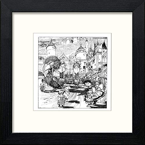 lumartos Vintage Poster Make Believe (6) – Black Wood Frame Wall Art – Framed Wall Art Print by Lumartos Premium Home Décor