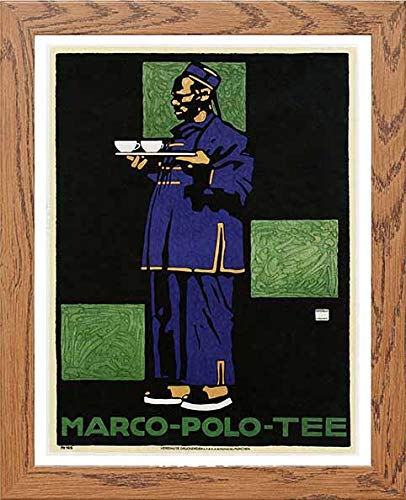lumartos Vintage Poster Marco Polo Tee Advertising – Framed Wall Art Print by Lumartos Premium Home Décor