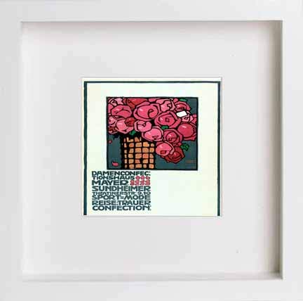 lumartos Vintage Poster Mayer Sundheimer Ladies Confections – White Frame Wa – Framed Wall Art Print by Lumartos Premium Home Décor