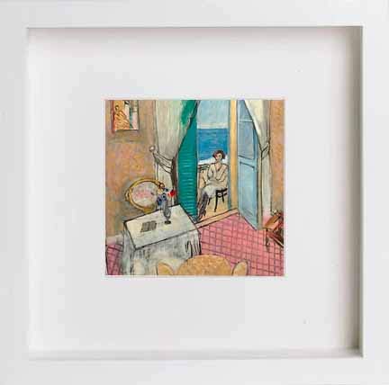 lumartos Vintage Poster Nice Matisse – White Frame Wall Art – Framed Wall Art Print by Lumartos Premium Home Décor