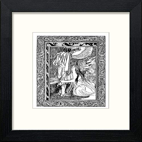 lumartos Vintage Poster Odysseus (10) – Black Wood Frame Wall Art – Framed Wall Art Print by Lumartos Premium Home Décor