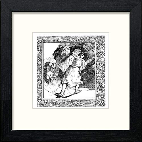 lumartos Vintage Poster Odysseus (12) – Black Wood Frame Wall Art – Framed Wall Art Print by Lumartos Premium Home Décor